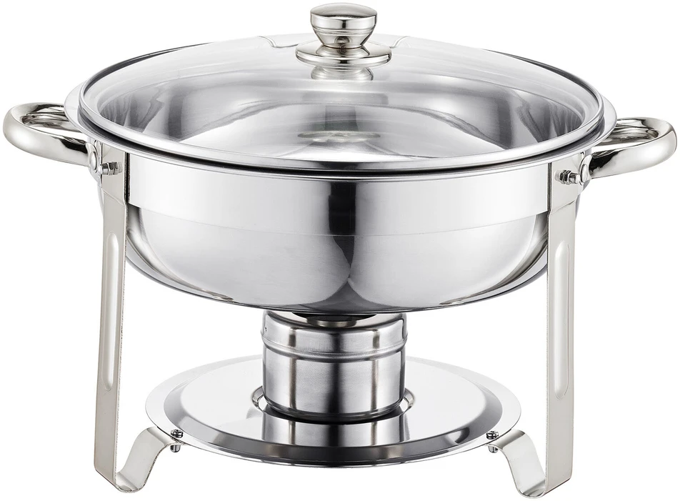 VEVOR apvalus chafing dish 4,7 l dubenėlis, 2 vnt.