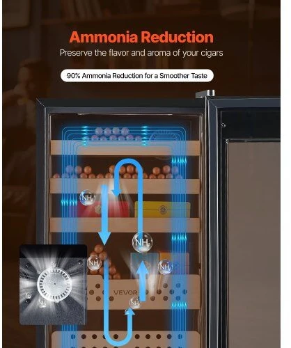 Drėkintuvas VEVOR Elektrinis humidoras su vėsinimu ir kontrole