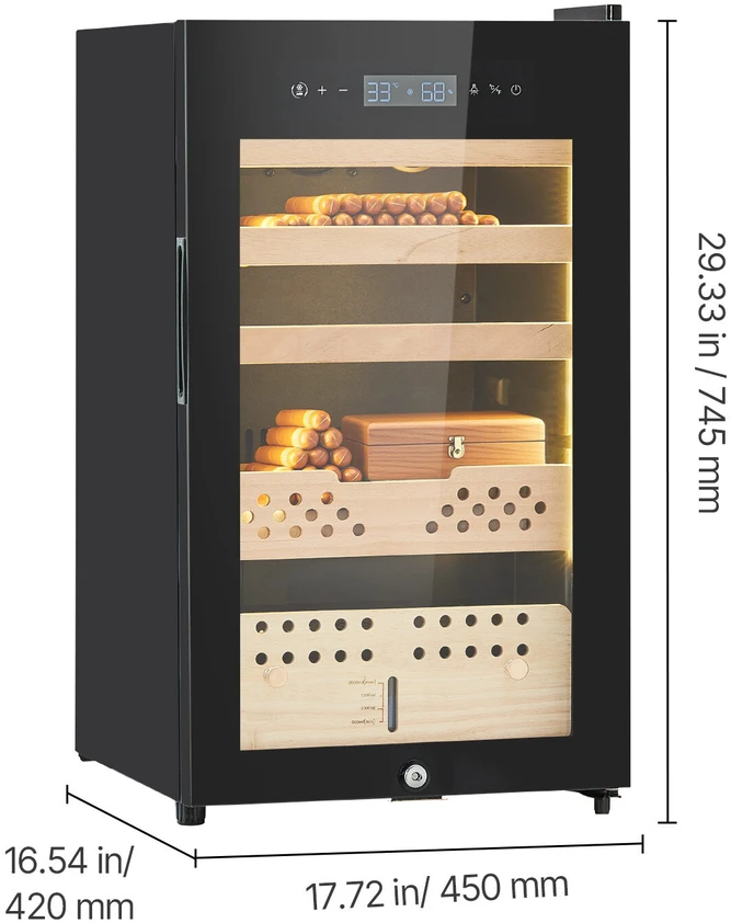 Drėkintuvas VEVOR Elektrinis humidoras su vėsinimu ir kontrole