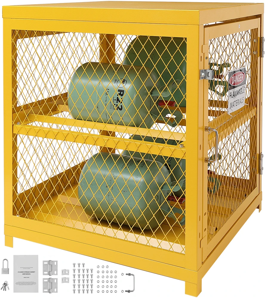 VEVOR Horizontalus cilindrų laikymo spinta 4x15 kg