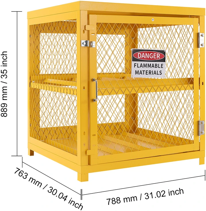 VEVOR Horizontalus cilindrų laikymo spinta 4x15 kg