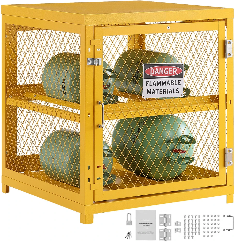 VEVOR Horizontalus cilindrų laikymo spinta 4x15 kg