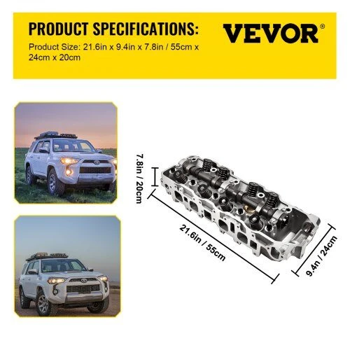 VEVOR Cilindro galvutė Toyota 4 Runner ir Pickup 2.4L