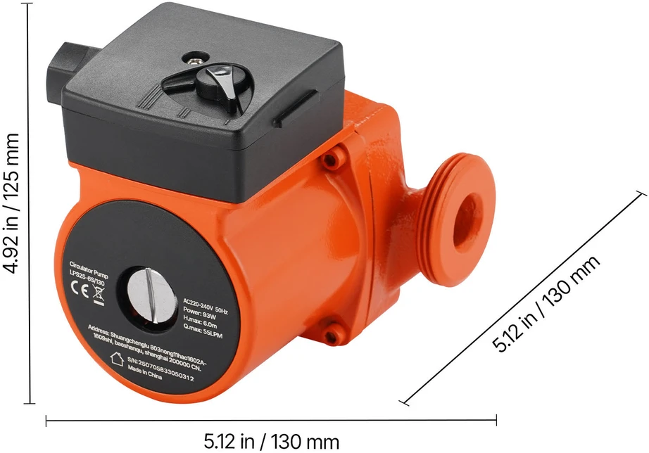 VEVOR LPS25-6S/130 ketaus cirkuliacinis siurblys