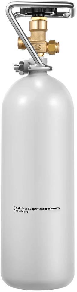 VEVOR CO2 balionas su DIN477 vožtuvu, 2kg