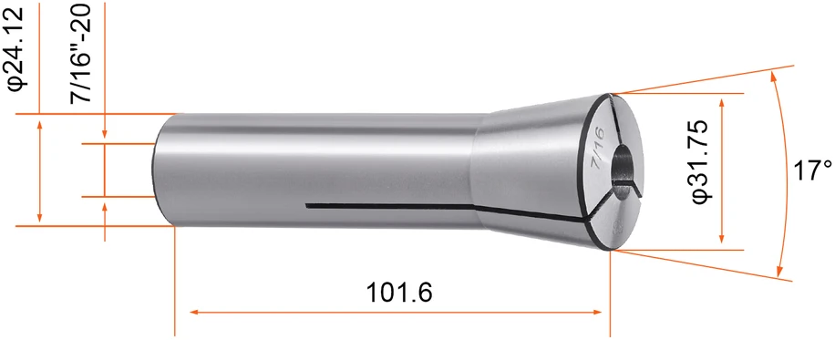VEVOR 13 dalių R8 frezos rinkinys 3-22 mm