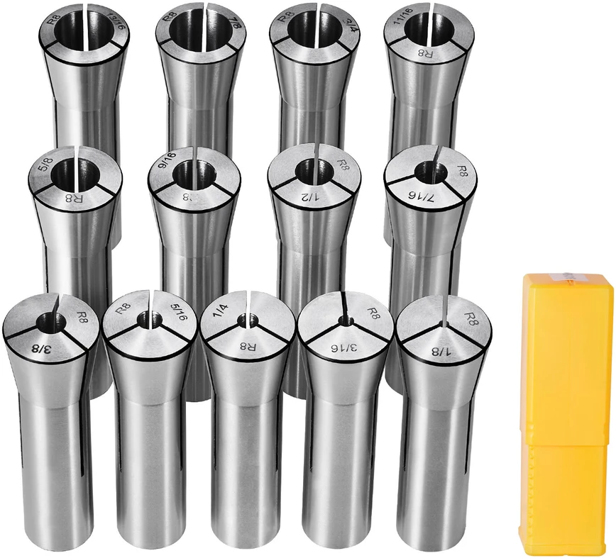 VEVOR 13 dalių R8 frezos rinkinys 3-22 mm