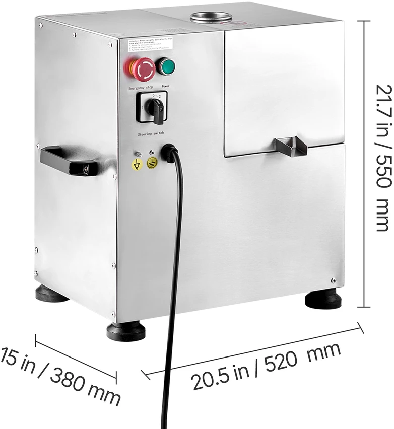 VEVOR Elektrinė cukranendrių sulčiaspaudė 800W su 4 voleliais