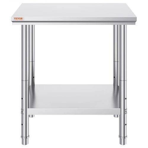 VEVOR Nerūdijančio plieno virtuvės darbo stalas 60x76x80 cm