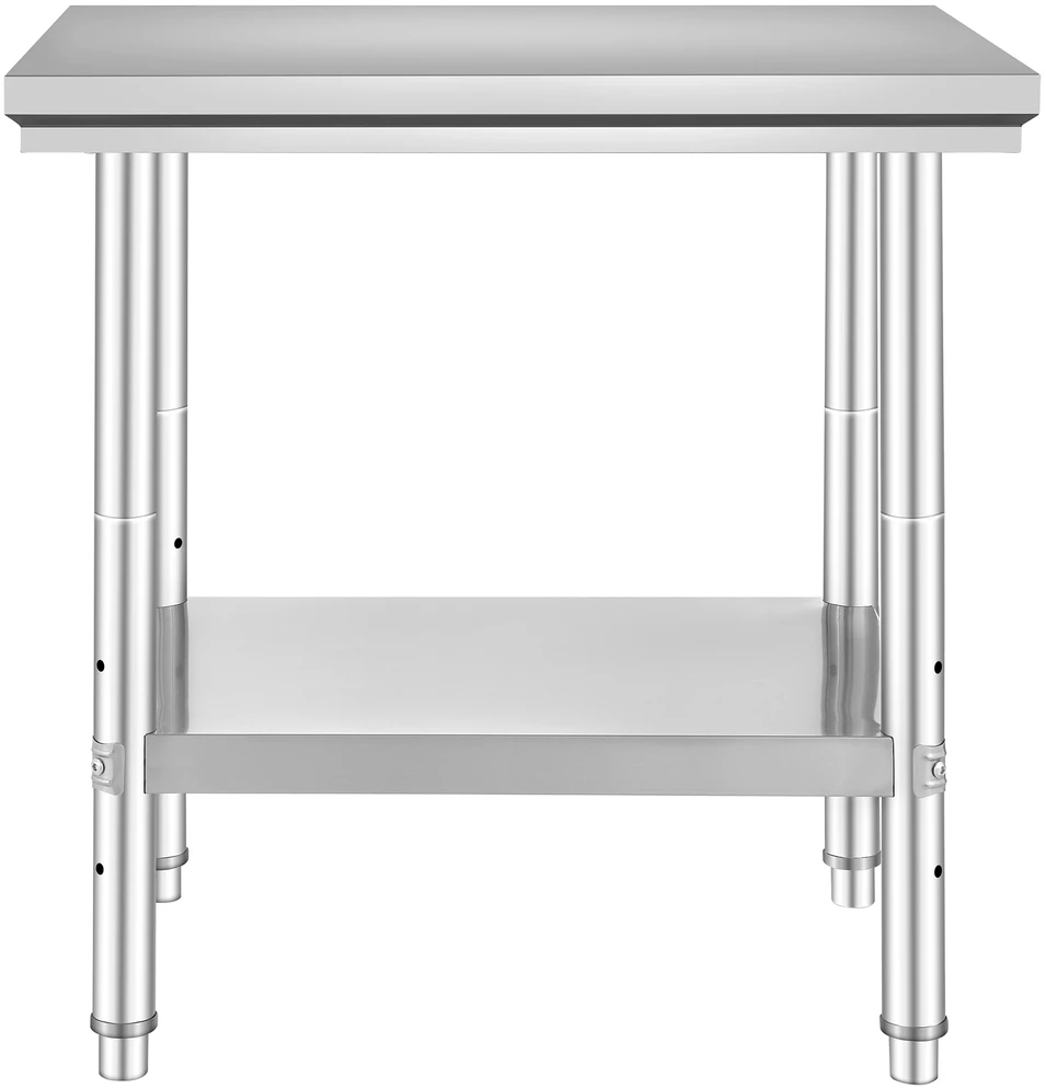 VEVOR Nerūdijančio plieno virtuvės darbo stalas 60x76x80 cm