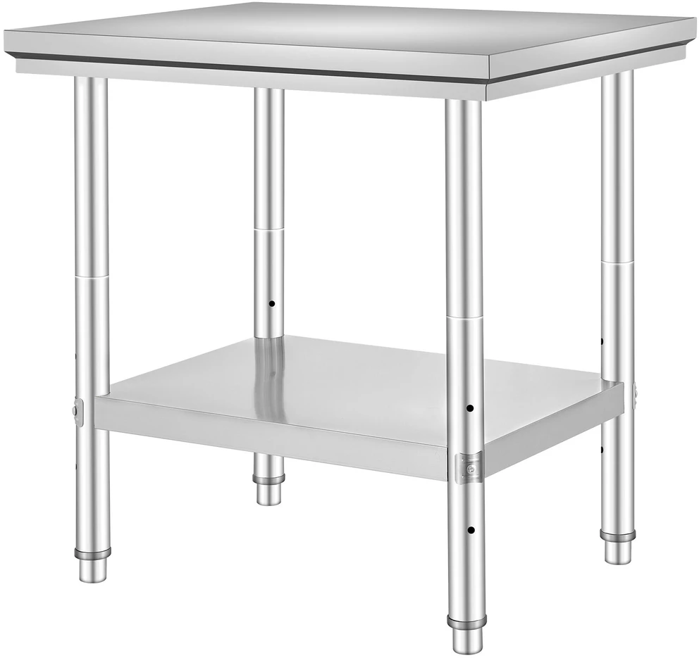 VEVOR Nerūdijančio plieno virtuvės darbo stalas 60x76x80 cm