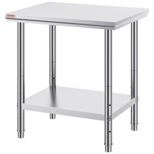 VEVOR Nerūdijančio plieno virtuvės darbo stalas 60x76x80 cm