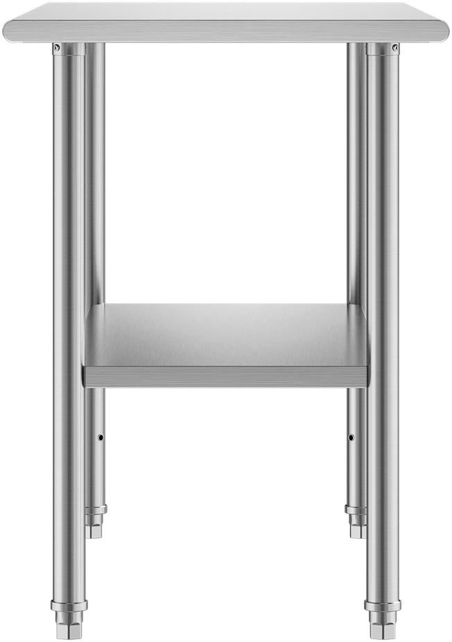 VEVOR Nerūdijančio plieno darbo stalas 61x122 cm
