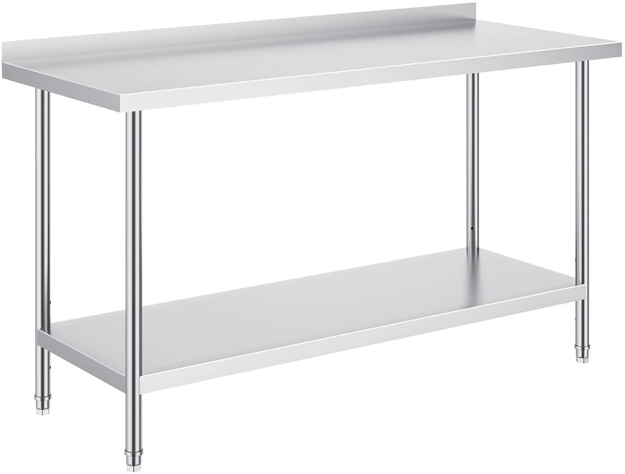 VEVOR Nerūdijančio plieno darbastalis virtuvei 61x152cm