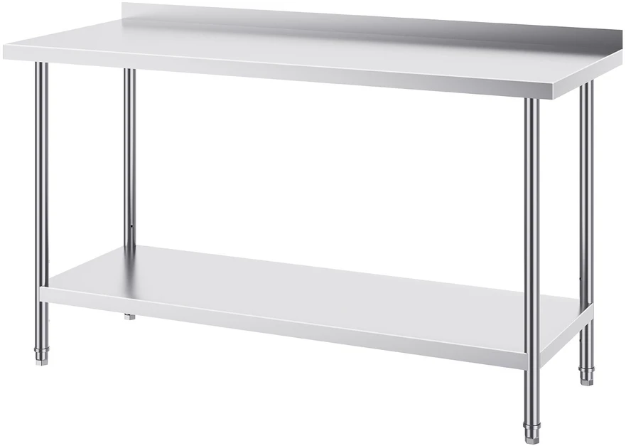 VEVOR Nerūdijančio plieno darbastalis virtuvei 61x152cm