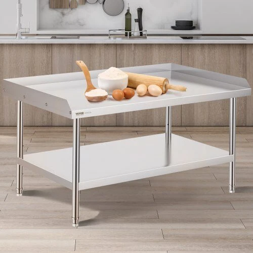 VEVOR Nerūdijančio plieno darbo stalas 76x122 cm