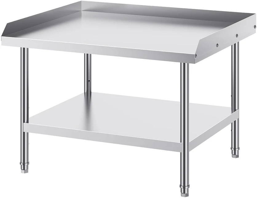 VEVOR Nerūdijančio plieno darbo stalas 76x91x66 cm
