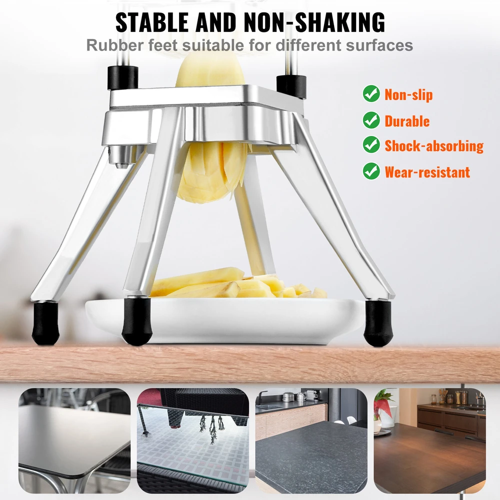 VEVOR Daržovių ir vaisių pjaustyklė 6 mm peiliukais