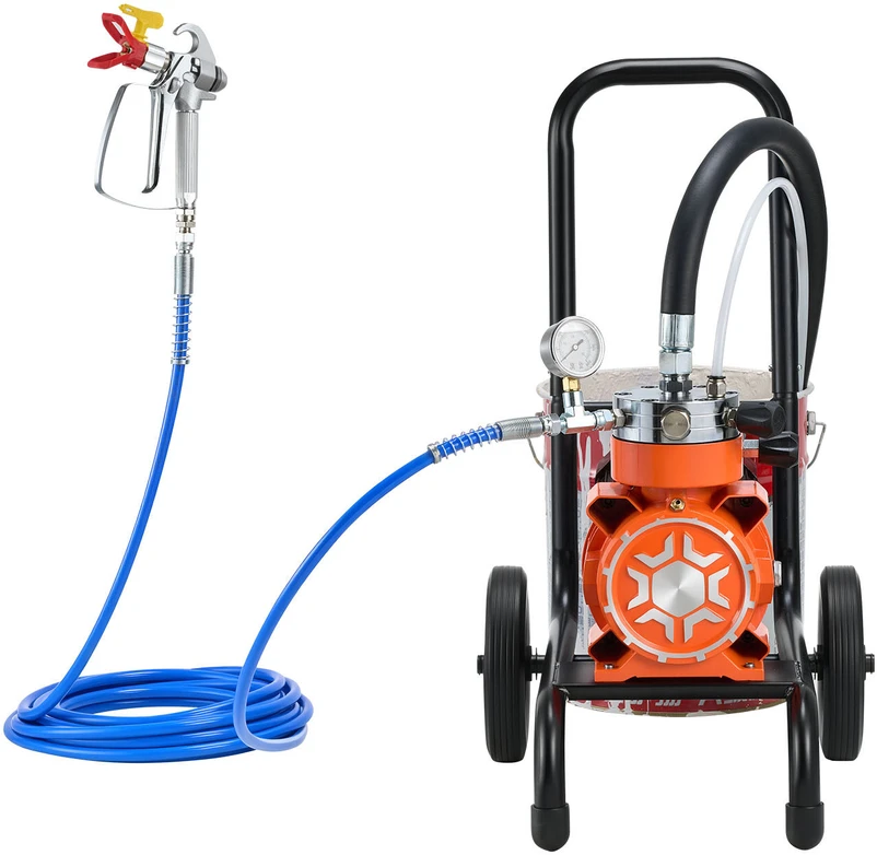 VEVOR Pneumatinis dažų purkštuvas su vežimėliu 900 W