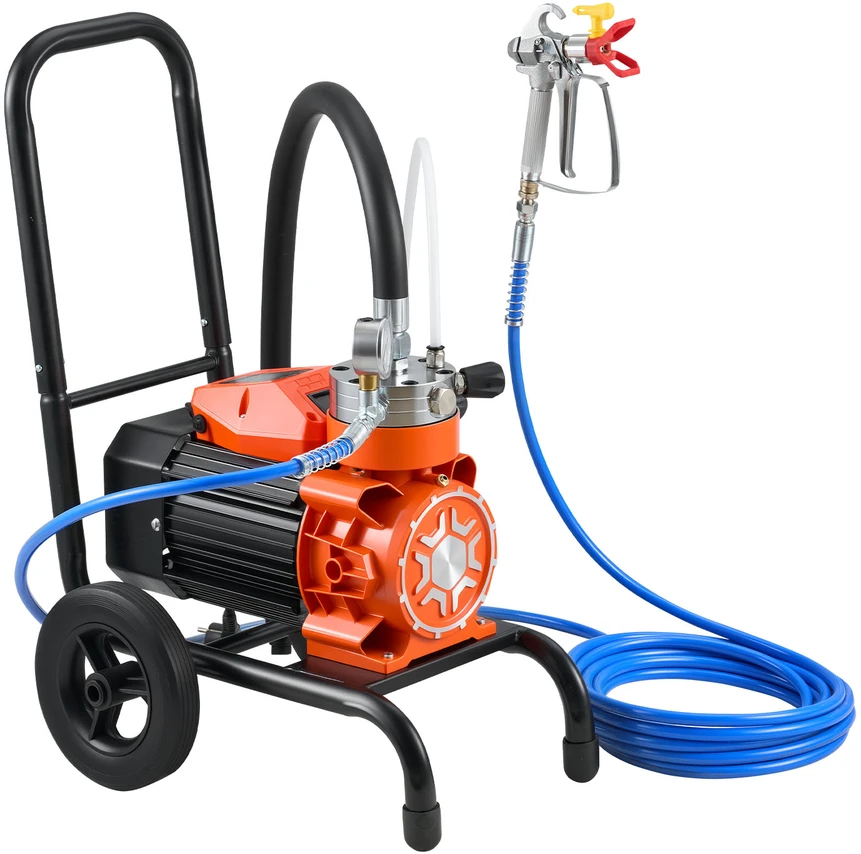 VEVOR Pneumatinis dažų purkštuvas su vežimėliu 900 W