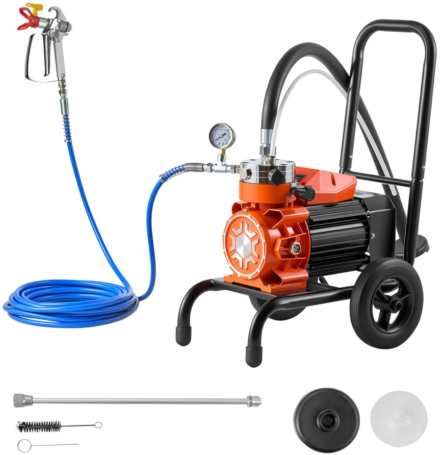 VEVOR Pneumatinis dažų purkštuvas su vežimėliu 900 W