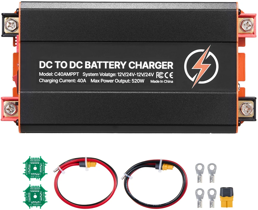 VEVOR DC į DC įkroviklis su MPPT, 520W, 40A
