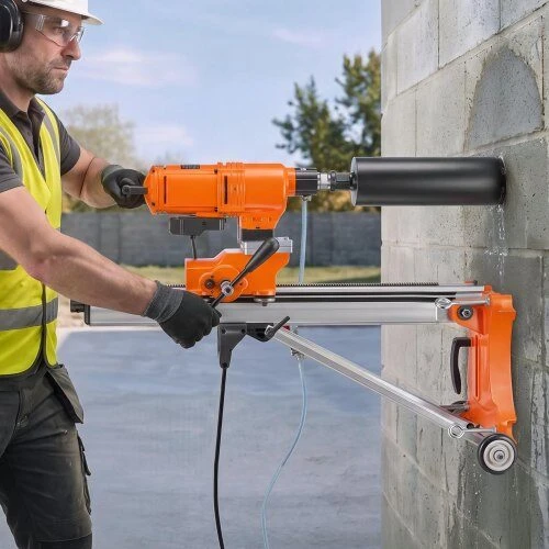 Vevor Deimantinio grąžto gręžimo mašina, sausas/šlapias, 20-450 mm skersmuo, iki 4500W, su pakreipiamu stovu