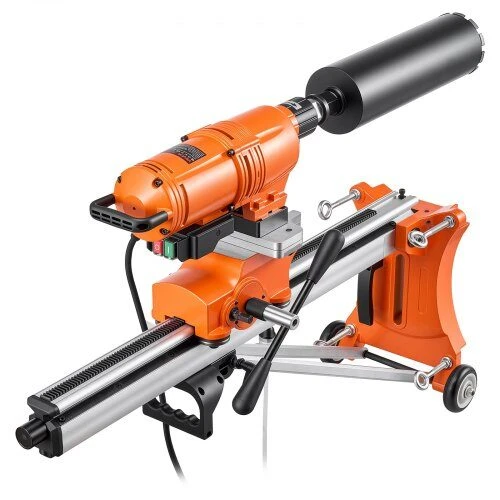 Vevor Deimantinio grąžto gręžimo mašina, sausas/šlapias, 20-450 mm skersmuo, iki 4500W, su pakreipiamu stovu