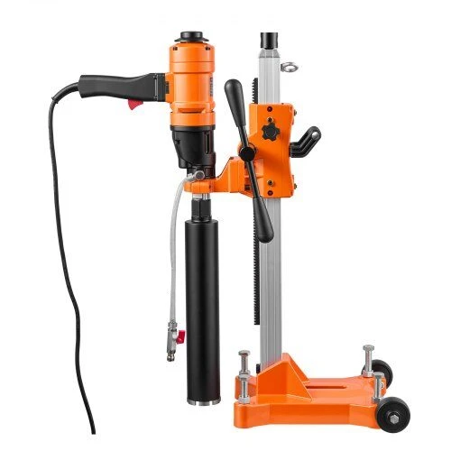 Vevor Deimantinio grąžto mašina, gręžimo skersmuo iki 200 mm, rankinis/stovo modelis, 1500 W, 2 greičiai