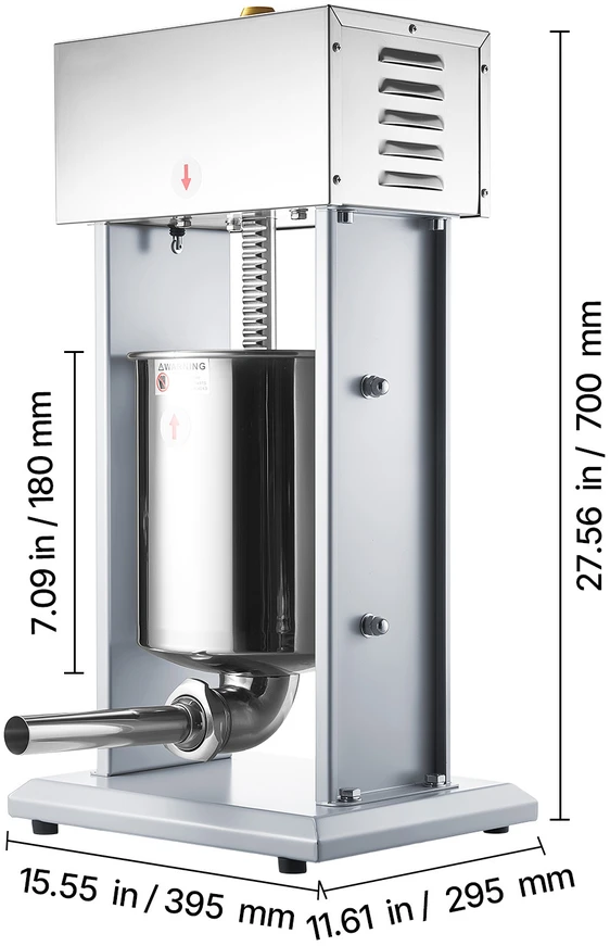 VEVOR Elektrinė dešrų kimštuvas 10 l