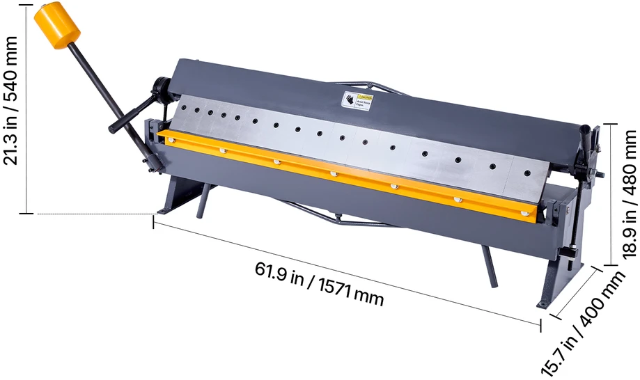 VEVOR Metalo lankstymo stabdys su 16 segmentų