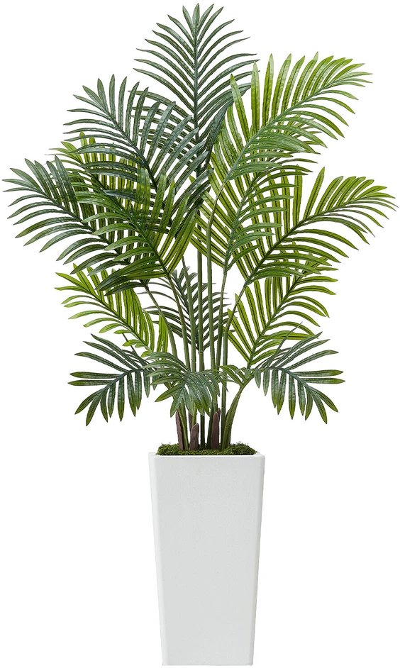 VEVOR 121 cm dirbtinės arekos palmės su vazonu