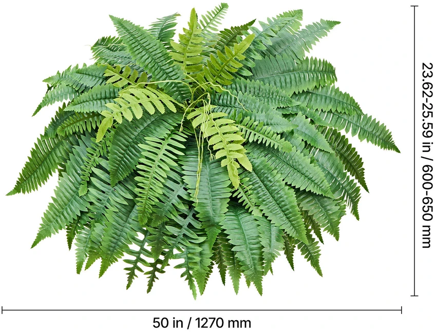 VEVOR Dirbtinis Boston papartis 127 cm su 96 šakomis