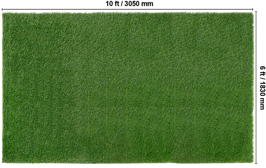 VEVOR Dirbtinė žolė, 1.8 x 3 m kilimas lauko dekorui