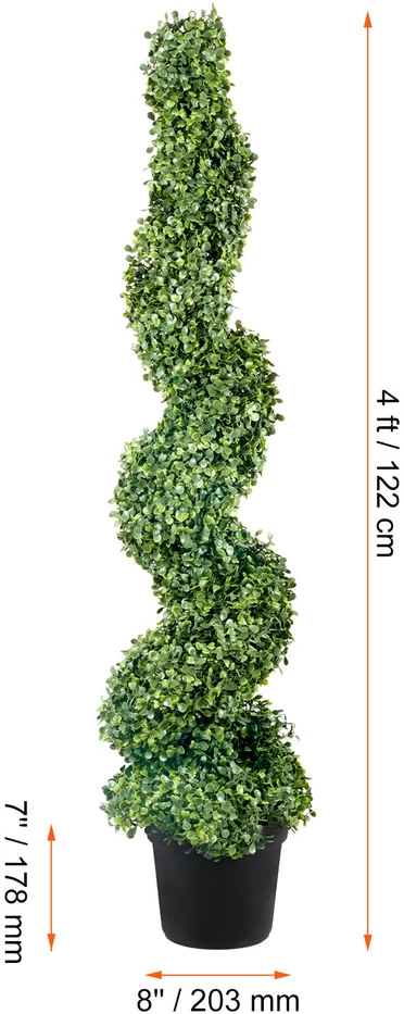 VEVOR Dirbtiniai bugieniai medžiai 120 cm (2 vnt.)