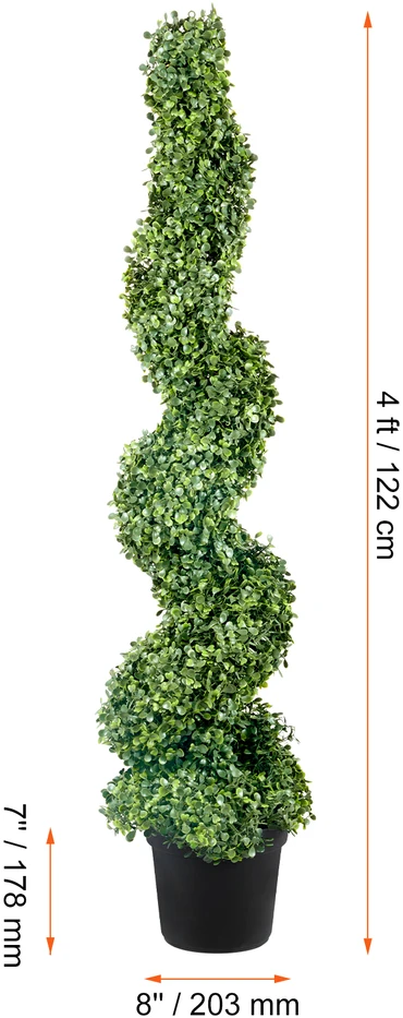 VEVOR Dirbtiniai bugieniai medžiai 120 cm (2 vnt.)