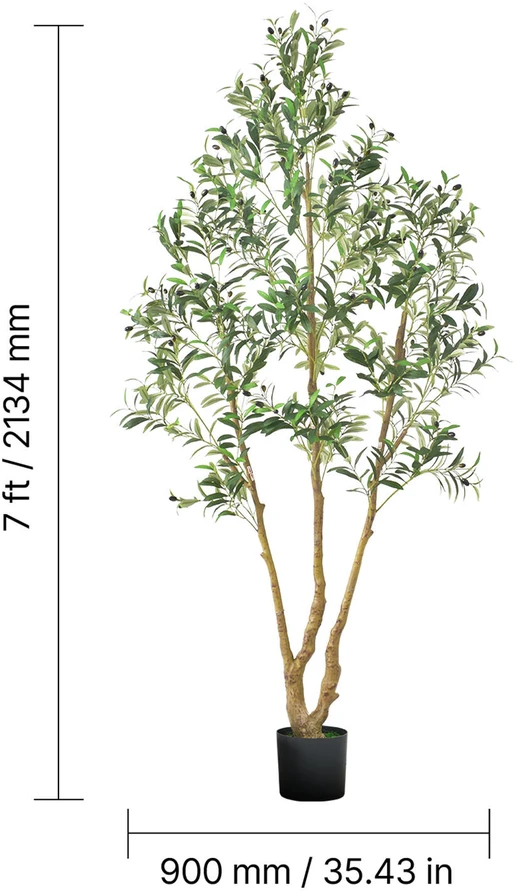 VEVOR 210 cm dirbtinis alyvmedis su vazonu