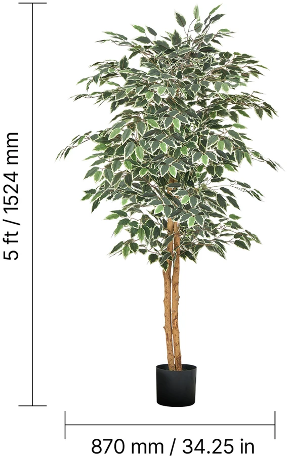 VEVOR 150 cm aukščio dirbtinis fikuso medis