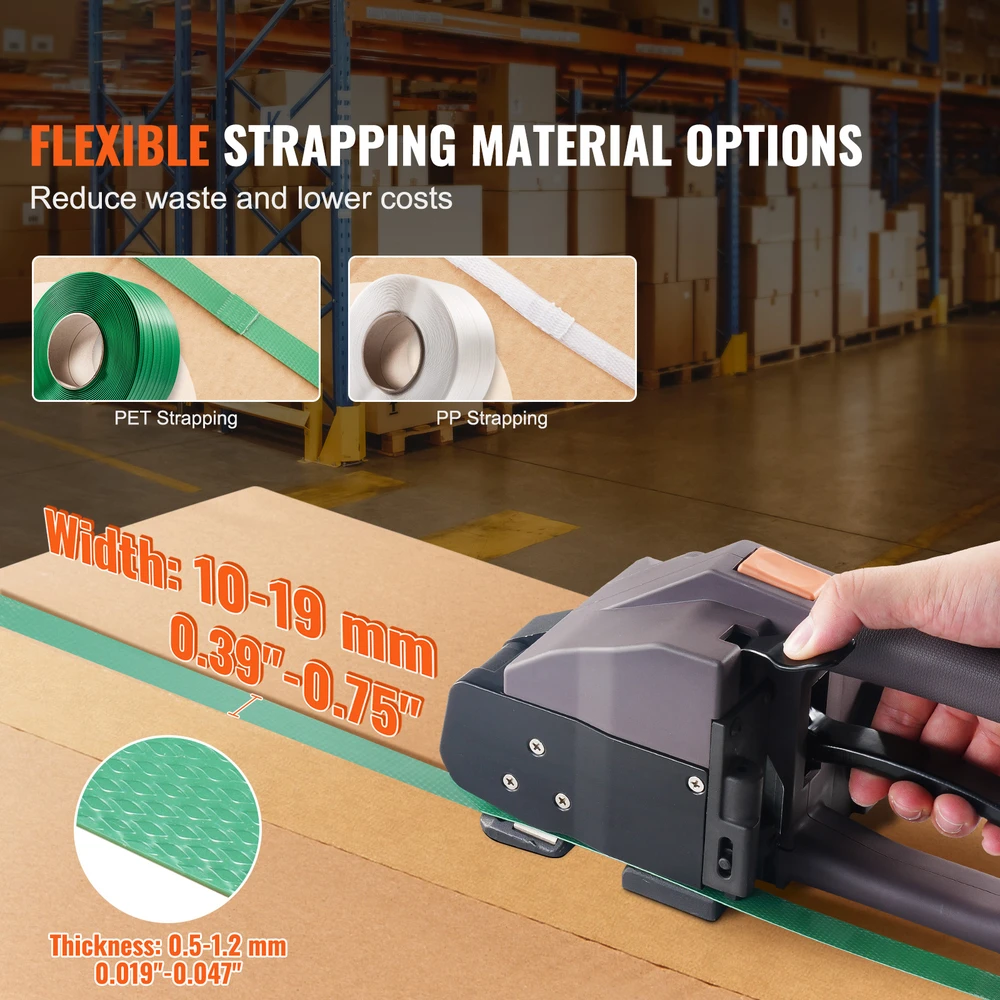 VEVOR Automatinis elektrinis diržų užtraukimo įrankis 1-1,9 cm diržams