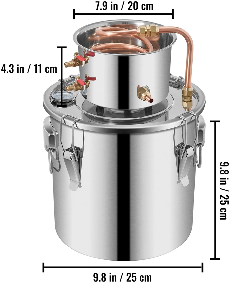 VEVOR Naminio distiliavimo rinkinys 12.5l
