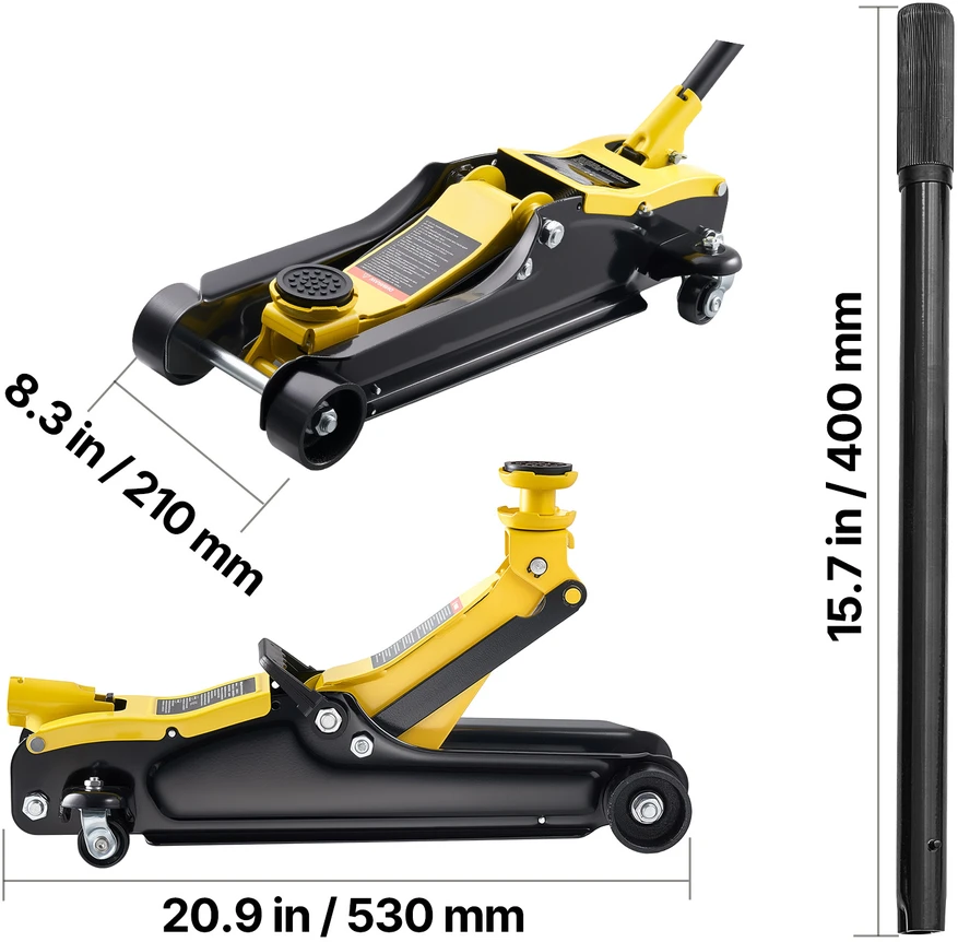 VEVOR Žemaprofilis automobilių keltuvas 2.5 tonos