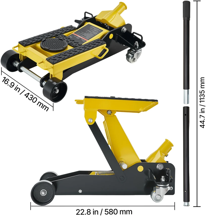 VEVOR Žemaprofilis automobilio keltuvas 2 tonų pajėgumo