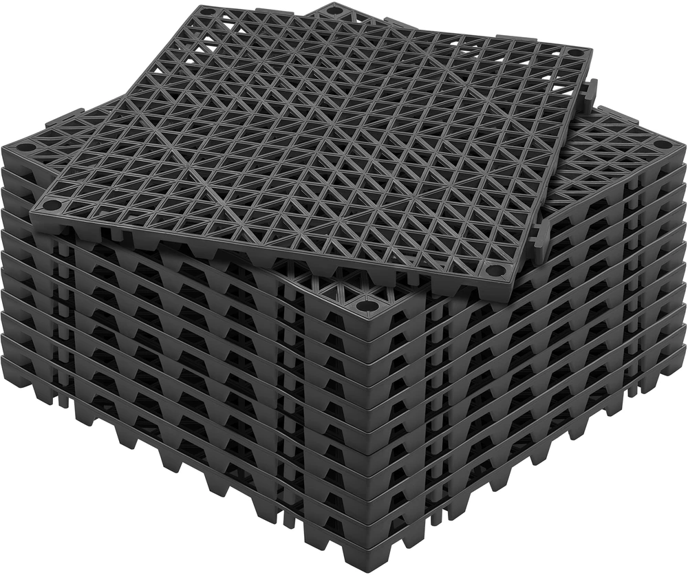 VEVOR Sujungiamos grindų plytelės 30x30 cm PVC, 12 vnt.