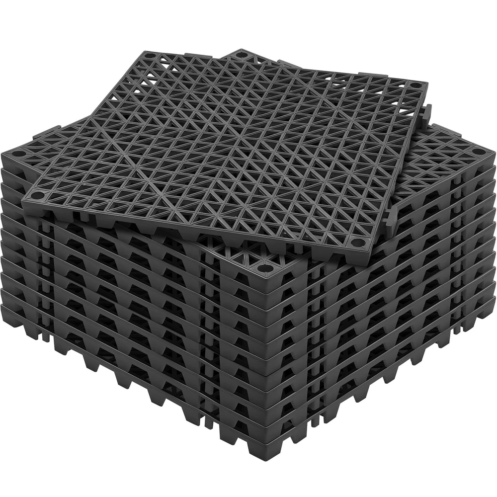 VEVOR Sujungiamos grindų plytelės 30x30 cm PVC, 12 vnt.