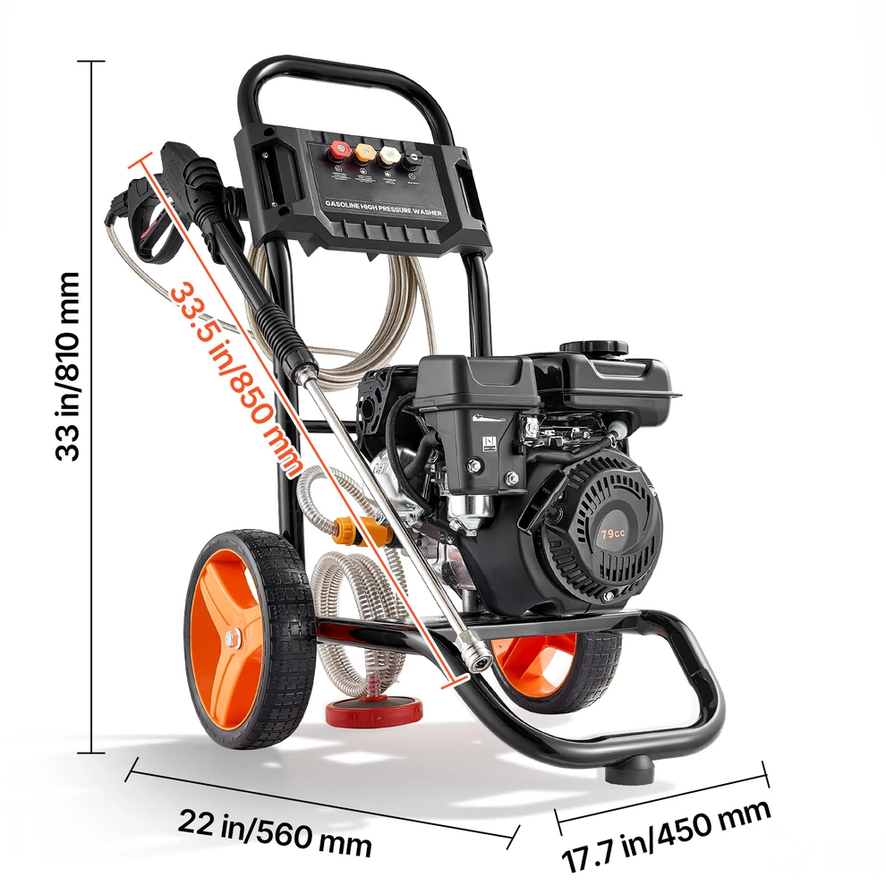 VEVOR 2900 PSI slėginis ploviklis