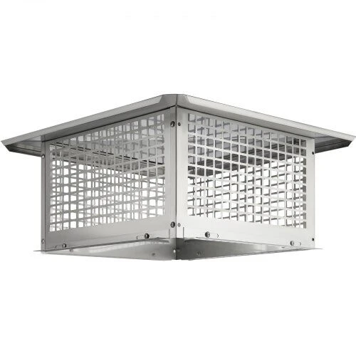 Kepurė VEVOR Nerūdijančio plieno kaminas, 431.8x431.8 mm