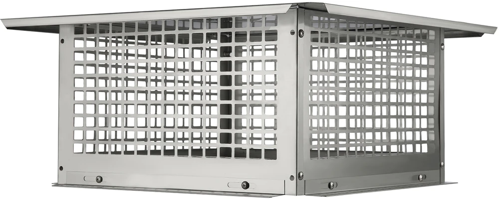 Kepurė VEVOR Nerūdijančio plieno kaminas, 431.8x431.8 mm