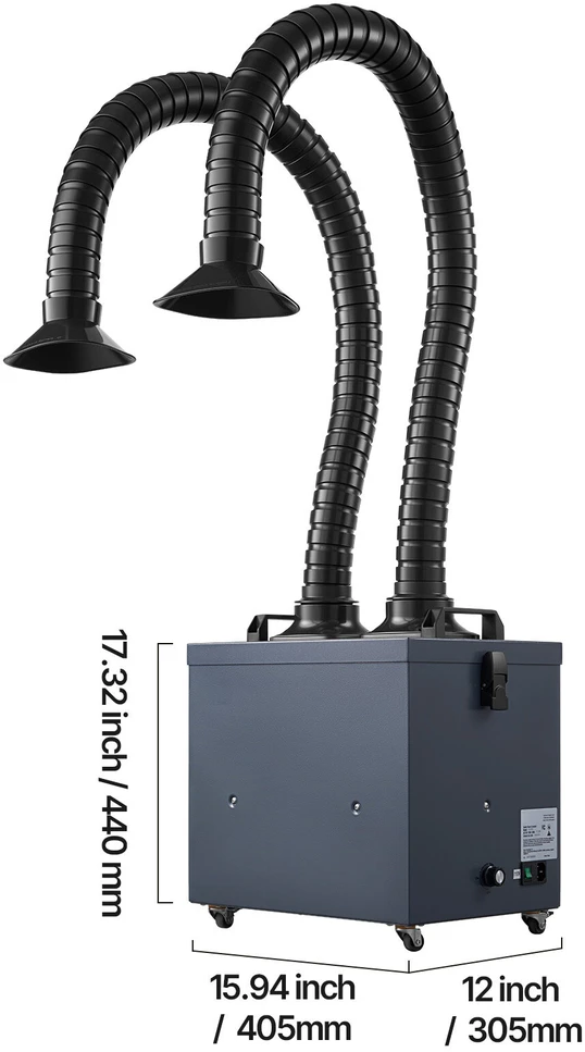 VEVOR Litavimo dūmų ištraukiklis 275W su 4 pakopų filtru