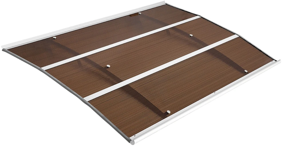 VEVOR Durų stogelis 100 x 150 cm, polikarbonato