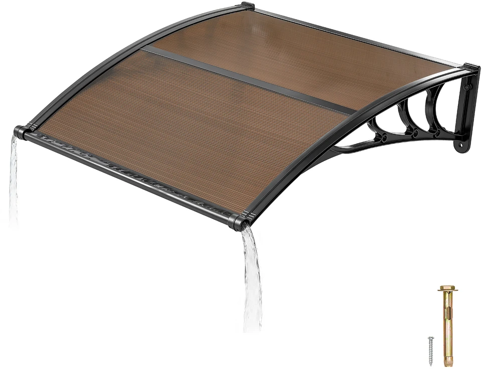 VEVOR Prieangio stogelis langus, 38 x 40 cm, rudas